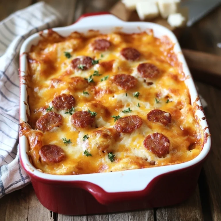 Casserole Pizza Pepperoni au Fromage