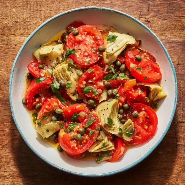 Salade Méditerranéenne aux Tomates, Artichauts & Câpres