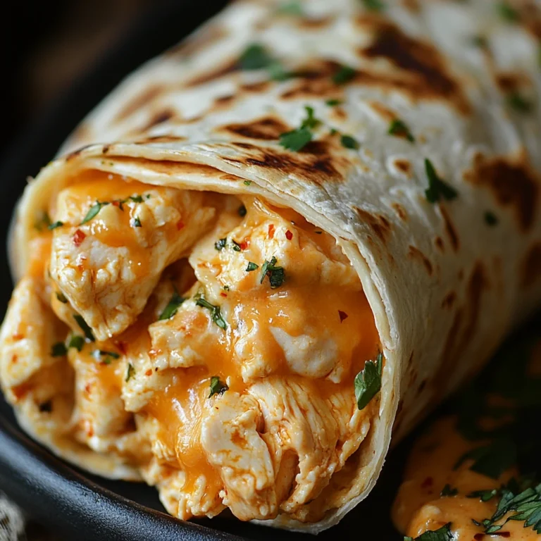 Cheesy Garlic Chicken Wraps