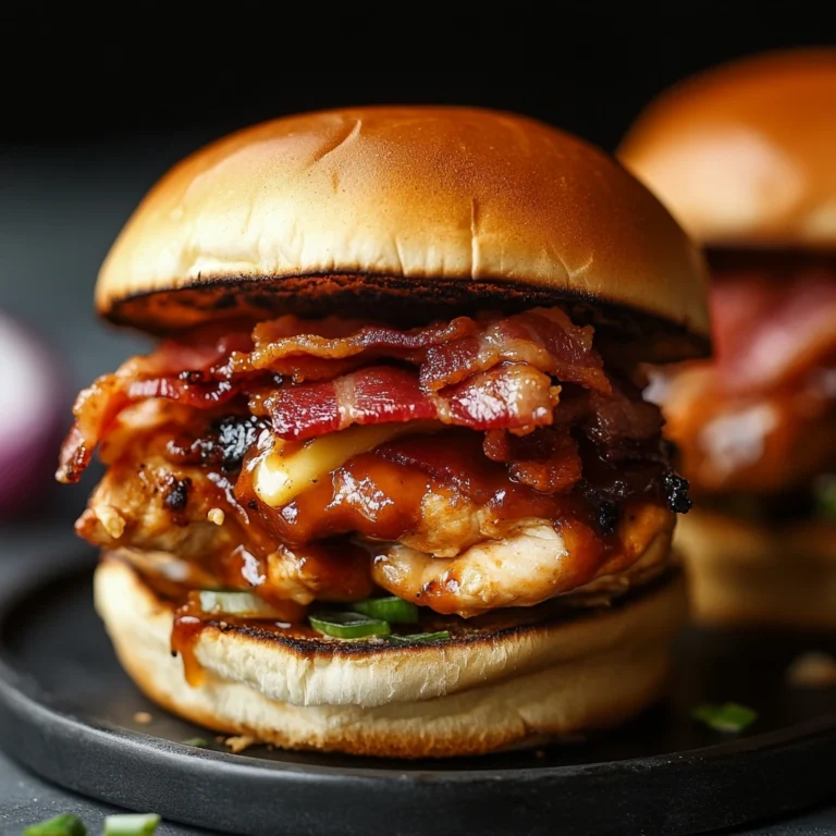 Ultimate Bacon Ranch BBQ Chicken Sliders Recipe