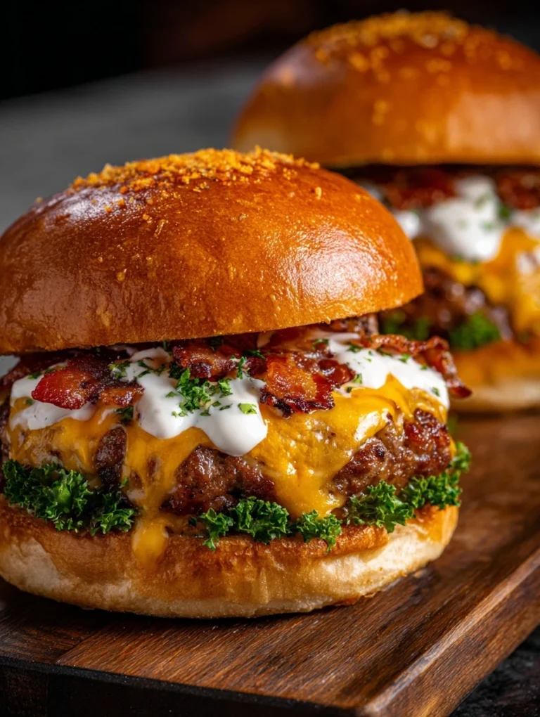 Crack Burgers – Burgers au Fromage, Bacon & Sauce Ranch : La Recette qui Rend Accro