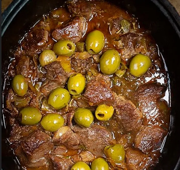Sauté de veau aux olives