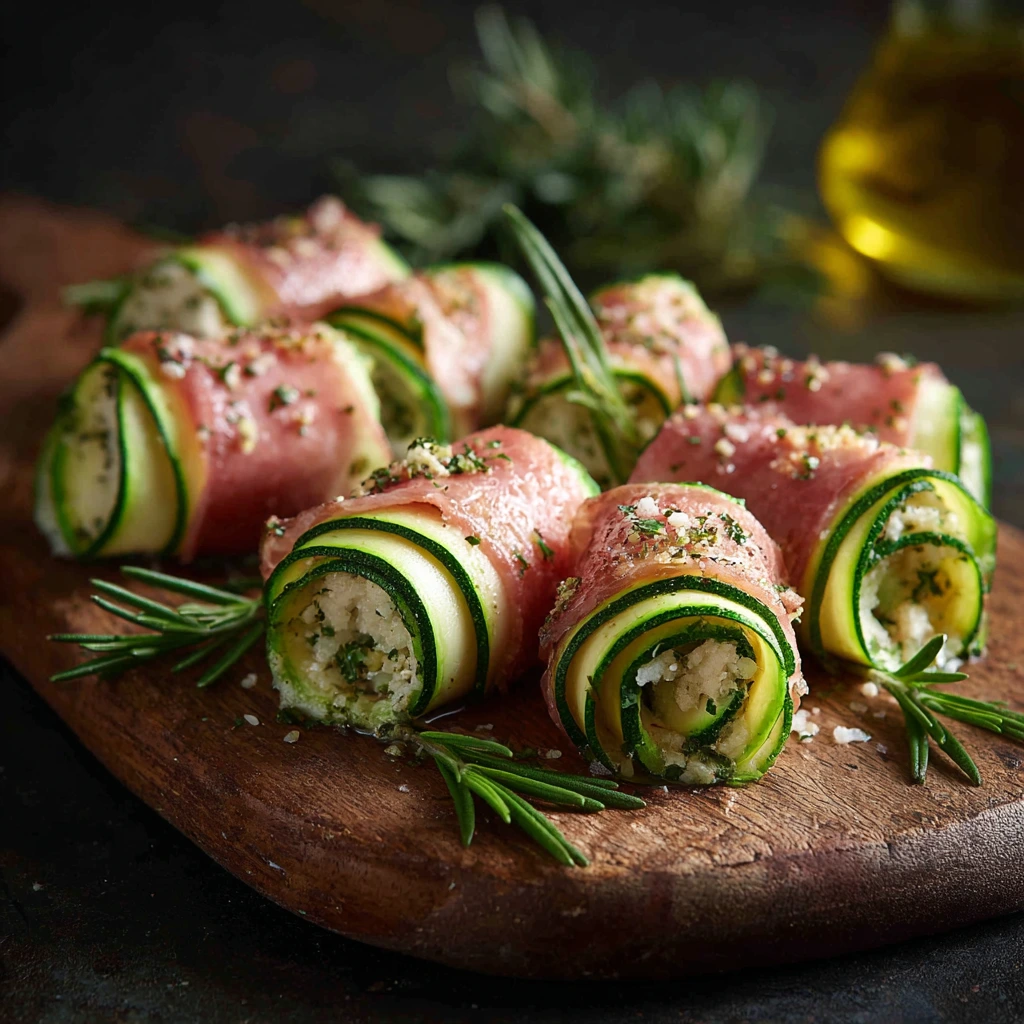 Roulés de Courgettes au Jambon – Recette apéro fraîcheur