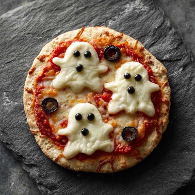 Halloween Ghost Pizza recipe