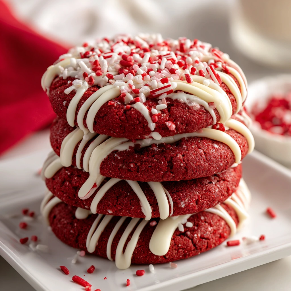 Classic Red Velvet Cookies