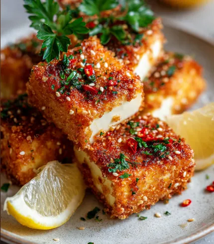 Carrés de Fromage Panés Ultra Croustillants