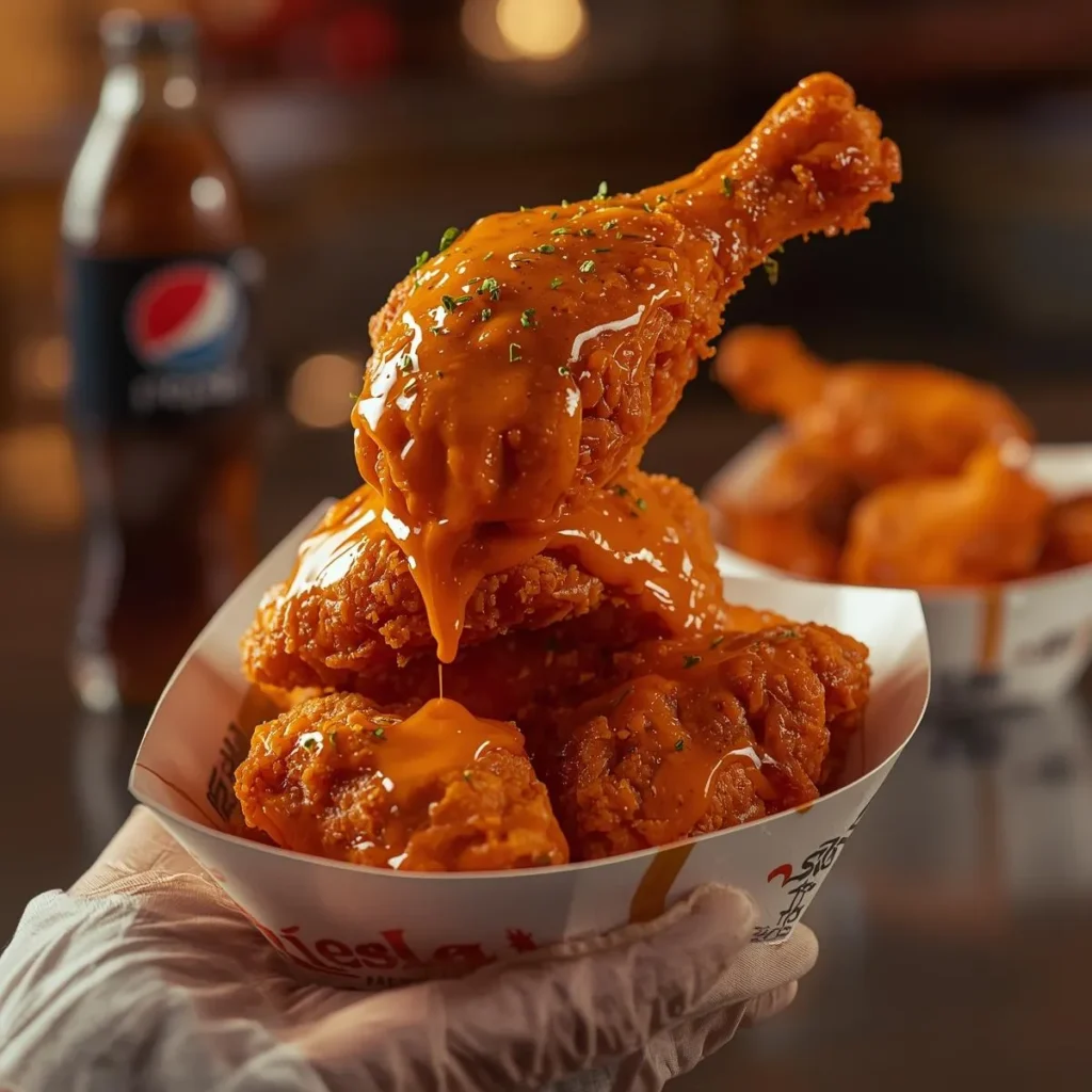 Poulet Frit Croustillant à la Sauce Épicée Crémeuse