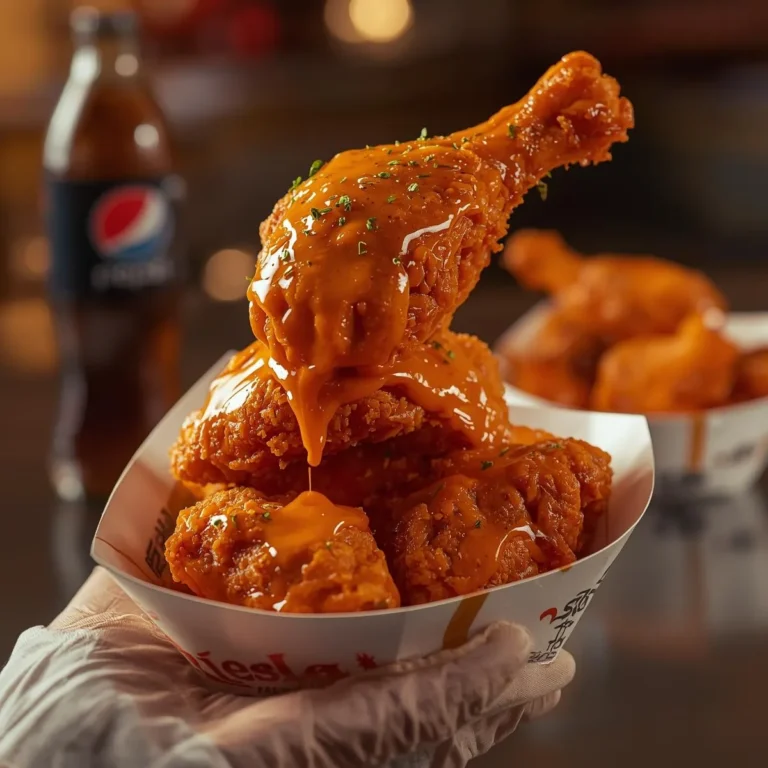 Poulet Frit Croustillant à la Sauce Épicée Crémeuse