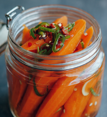 Recette facile de Carottes Marinées (Style Asiatique)